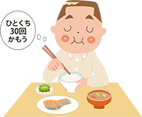 イラスト:よく噛む