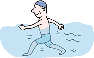 イラスト:認知症予防に運動