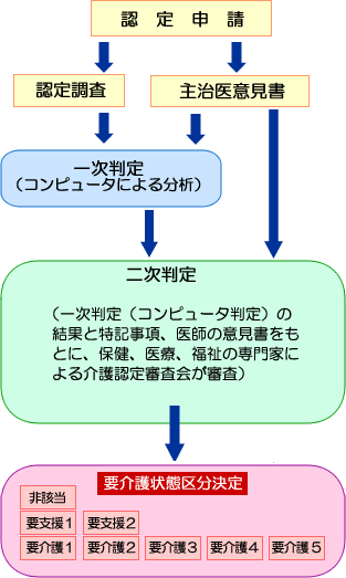 認定における審査および判定の流れ